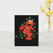 Sesame Street Elmo Christmas Lights Baby  Kaart (Gele Bloem)