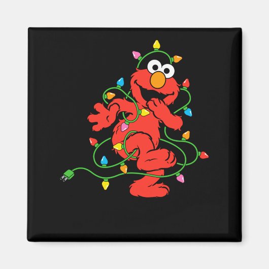 Sesame Street Elmo Christmas Lights Baby  Magneet (Voorkant)
