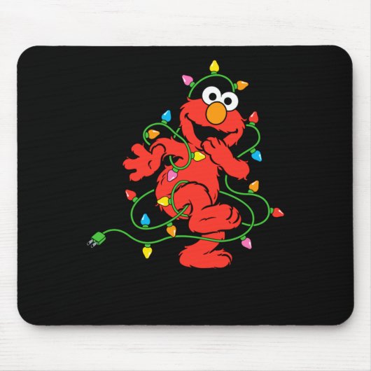 Sesame Street Elmo Christmas Lights Baby Muismat (Voorkant)