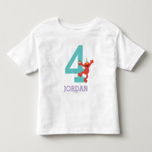 Sesame Street   Elmo - Confetti 4e verjaardag Kinder Shirts