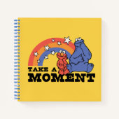 Sesame Street | Elmo & Cookie nemen even de tijd Notitieboek (Voorkant)