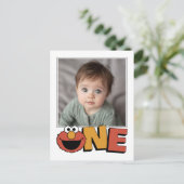 Sesame Street | Elmo - Eerste verjaardag Bedankt f Briefkaart (Staand voorkant)