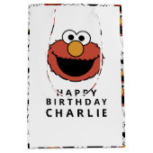 Sesame Street | Elmo - Eerste verjaardag middelgro Medium Cadeauzakje (Voorkant)