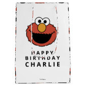 Sesame Street | Elmo - Eerste verjaardag middelgro Medium Cadeauzakje (Achterkant)