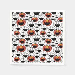 Sesame Street Elmo - Eerste verjaardag servetten