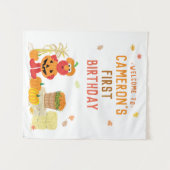 Sesame Street - Elmo | Eerste verjaardag van de po Wandkleed (Voorkant (horizontaal))