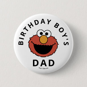 Sesame Street Elmo - Eerste verjaardagsknop Ronde Button 5,7 Cm
