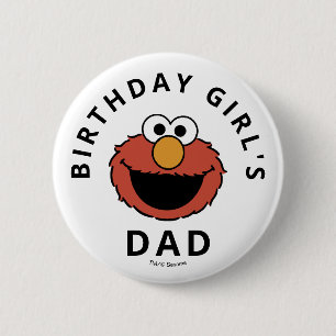 Sesame Street Elmo - Eerste verjaardagsknop voor Ronde Button 5,7 Cm