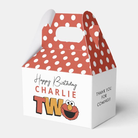 Sesame Street | Elmo - Favor Doosjes voor Tweede V (Voorkant Zijde)