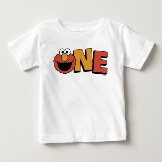 Sesame Street | Elmo - First Birthday Baby T-Shirt (Voorkant)