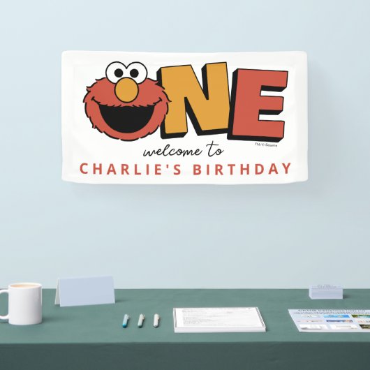 Sesame Street | Elmo - First Birthday Banner (Beurs)