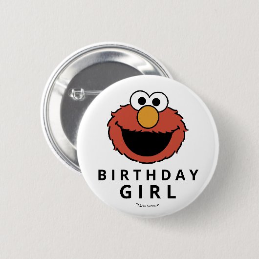 Sesame Street | Elmo - First Birthday Button (Voorkant /achterkant)