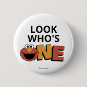 Sesame Street | Elmo - First Birthday Button (Voorkant)