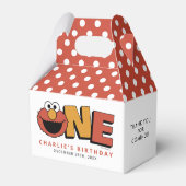 Sesame Street | Elmo - First Birthday Favor Boxes Bedankdoosjes (Achterkant)