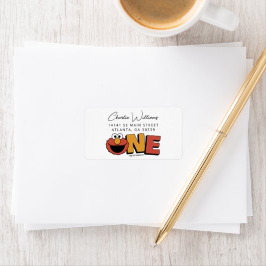 Sesame Street | Elmo - First Birthday Label (Insitu)