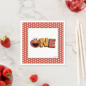 Sesame Street | Elmo - First Birthday Napkins Servet (Insitu)