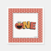 Sesame Street | Elmo - First Birthday Napkins Servet (Voorkant)