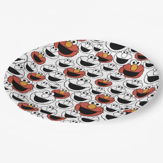 Sesame Street | Elmo - First Birthday Paper Plates Papieren Bordje (Gekanteld)