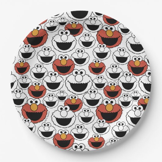 Sesame Street | Elmo - First Birthday Paper Plates Papieren Bordje (Voorkant)