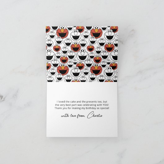 Sesame Street | Elmo - First Birthday Thank You Ca Bedankkaart (Binnen)