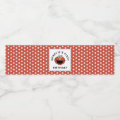 Sesame Street | Elmo - First Birthday Water Bottle Waterfles Etiket (Enkel label)
