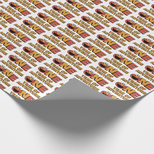 Sesame Street | Elmo - First Birthday Wrapping Pap Cadeaupapier (Hoek)