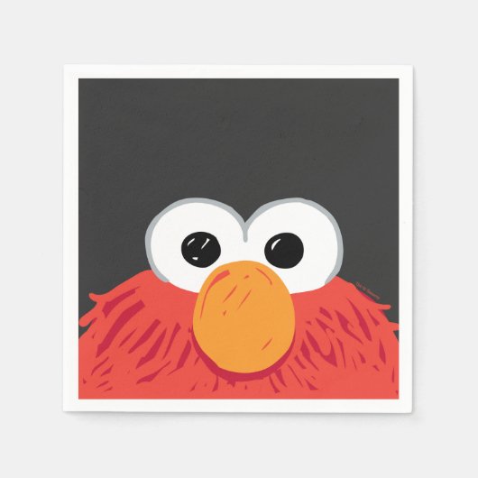 Sesame Street | Elmo Groot Gezicht Servet (Voorkant)