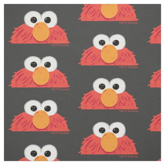 Sesame Street | Elmo Groot Gezicht Stof (Swatch)