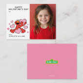 Sesame Street | Elmo Heart Photo Notitiekaartje (Voorkant / Achterkant)