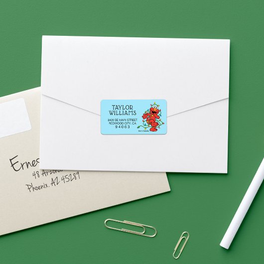 Sesame Street | Elmo Kerstlichtjes Etiket