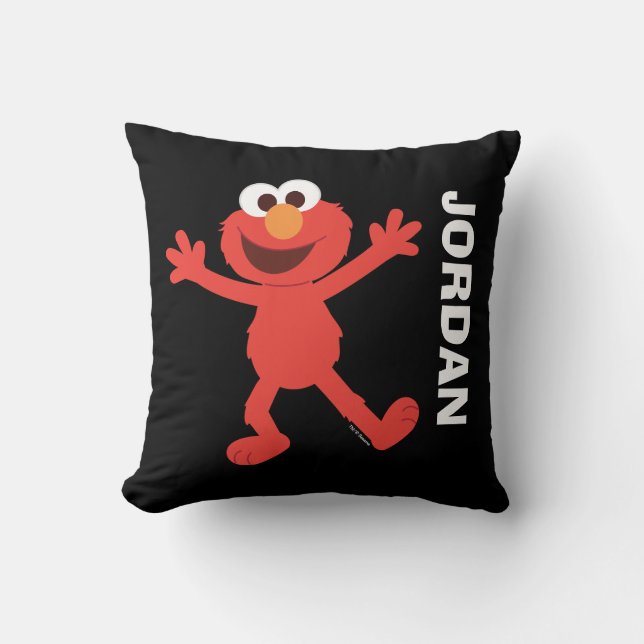 Sesame Street | Elmo kussen met naam (Voorkant)