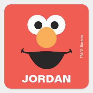 Sesame Street Elmo - Labelstickers voor school Vierkante Sticker