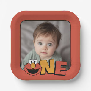 Sesame Street Elmo - Papieren bordjes voor de ee