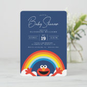 Sesame Street | Elmo Regenboog Jongens Baby Borrel Kaart (Staand voorkant)