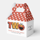 Sesame Street | Elmo - Second Birthday Favor Boxes Bedankdoosjes (Achterkant)