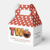 Sesame Street | Elmo - Second Birthday Favor Boxes Bedankdoosjes (Voorkant Zijde)