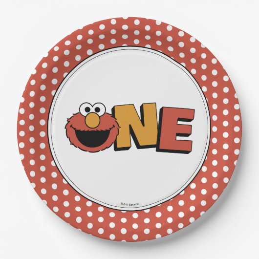 Sesame Street | Elmo - Second Birthday Paper Plate Papieren Bordje (Voorkant)