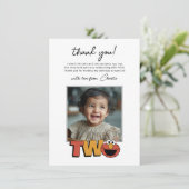 Sesame Street | Elmo - Second Birthday Thank You C Bedankkaart (Staand voorkant)