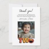Sesame Street | Elmo - Second Birthday Thank You C Bedankkaart (Voorkant)