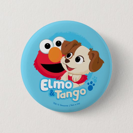 Sesame Street | Elmo & Tango Badge Ronde Button 5,7 Cm (Voorkant)