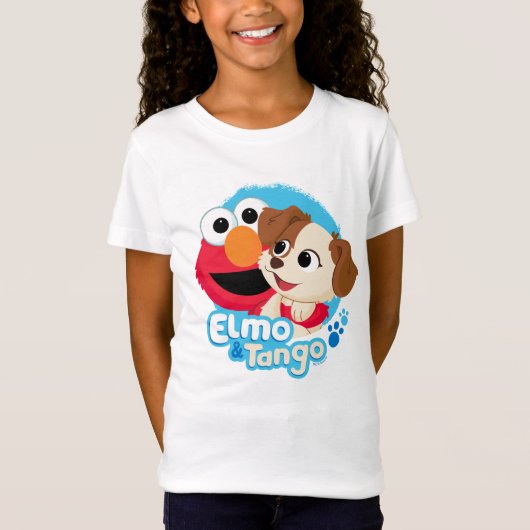 Sesame Street | Elmo & Tango Badge T-shirt (Voorkant)