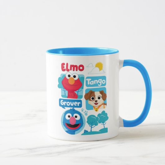 Sesame Street | Elmo, Tango, & Grover Park Grafisc Mok (Rechts)