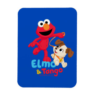 Sesame Street Elmo & Tango hardlopen Magneet