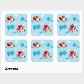 Sesame Street | Elmo & Tango Patroon Vierkante Sticker (Vel)