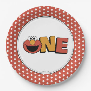 Sesame Street   Elmo - Tweede verjaardag papieren  Bordje