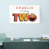 Sesame Street | Elmo - Tweede verjaardagsbanner Spandoek (Beurs)
