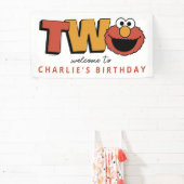 Sesame Street | Elmo - Tweede verjaardagsbanner Spandoek (Insitu)
