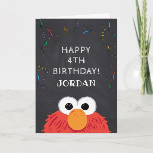 Sesame Street   Elmo Verjaardags Krijtbord Kaart