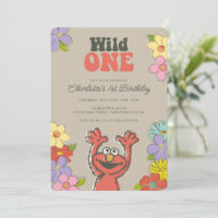 Sesame Street Elmo | Wild One Floral Birthday