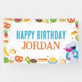 Sesame Street Foodie Truck Verjaardag Spandoek (Horizontaal)